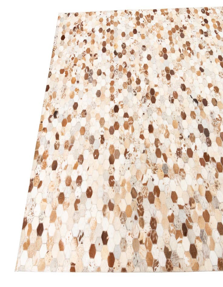 Detail image of  5' 2 x 8' Cowhide Leather Rug