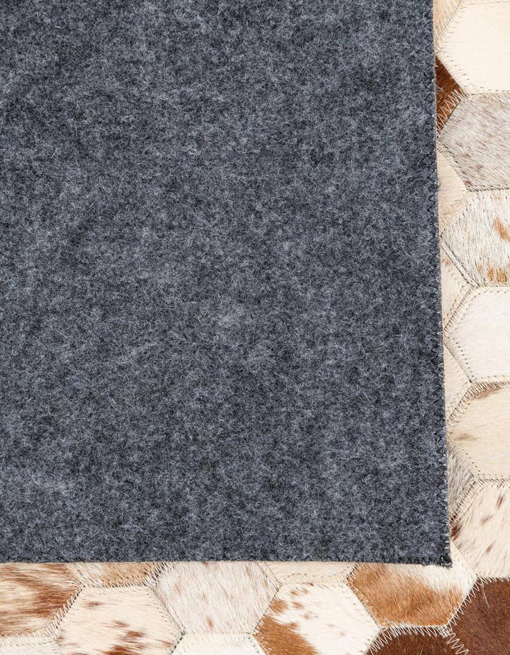 Detail image of  5' 2 x 8' Cowhide Leather Rug