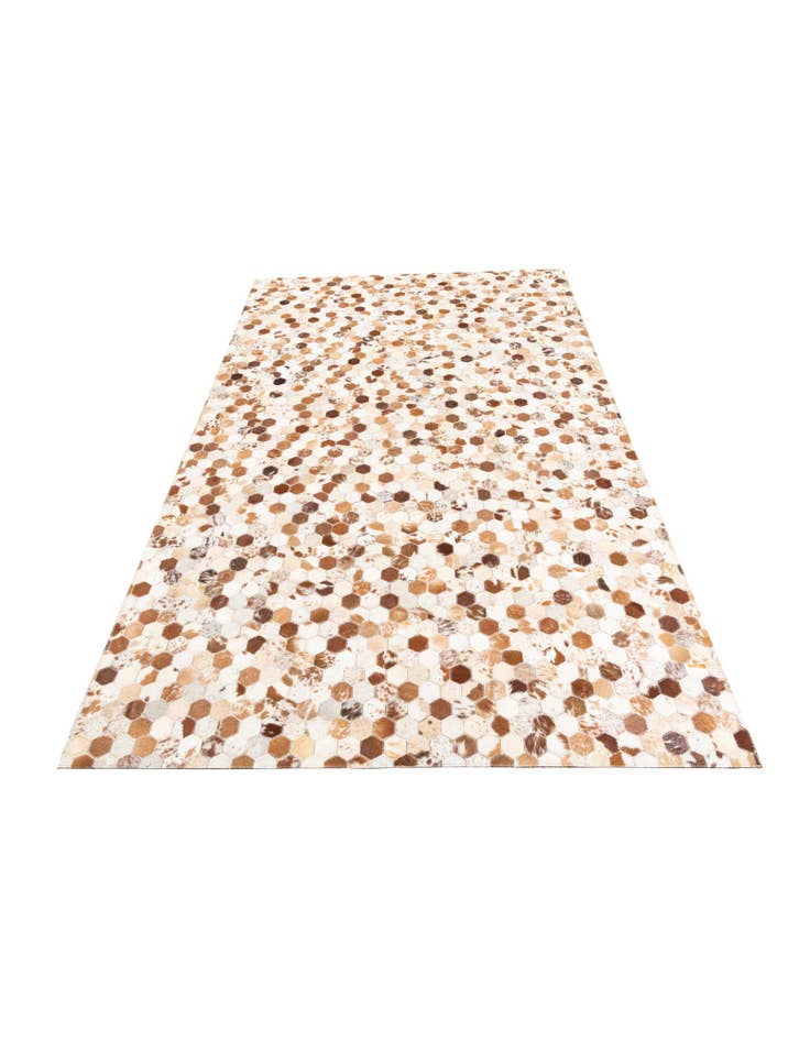 Detail image of  5' 1 x 8' Cowhide Leather Rug