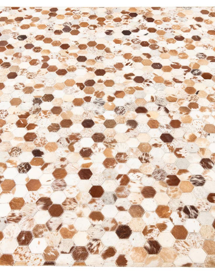 Detail image of  5' 1 x 8' Cowhide Leather Rug