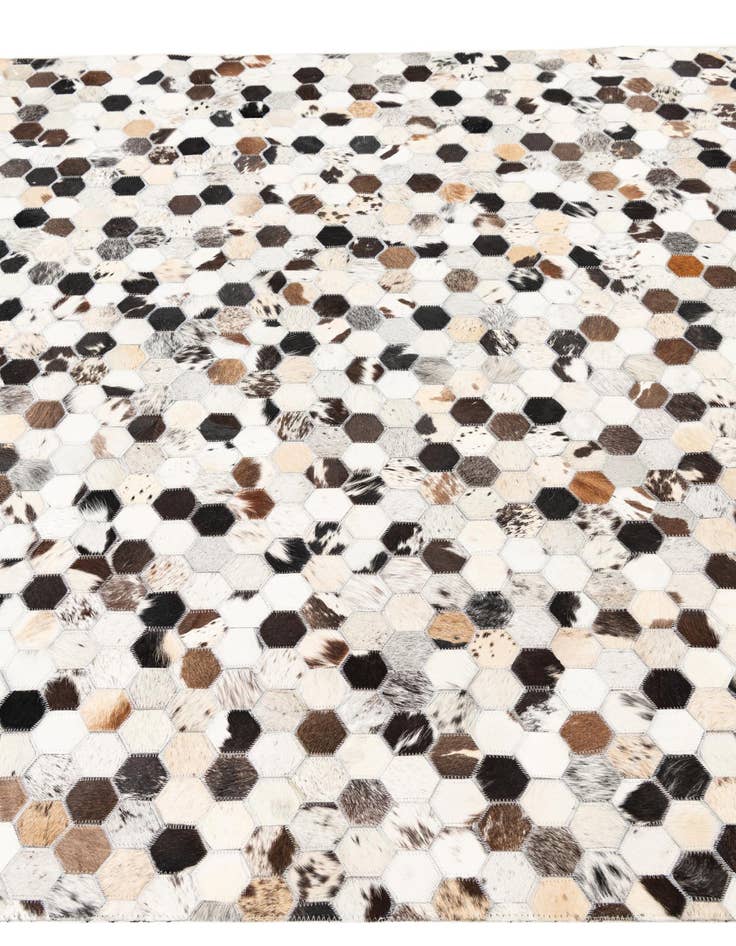 Detail image of  5' x 8' 1 Cowhide Leather Rug