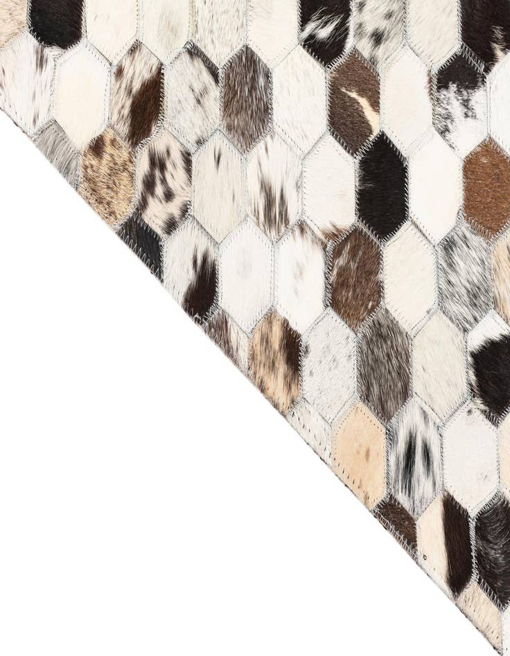 Detail image of  5' x 8' 1 Cowhide Leather Rug