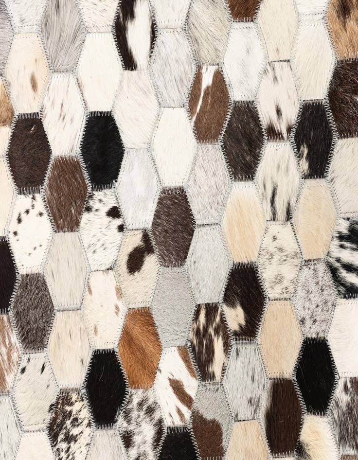 Detail image of  5' x 8' 1 Cowhide Leather Rug
