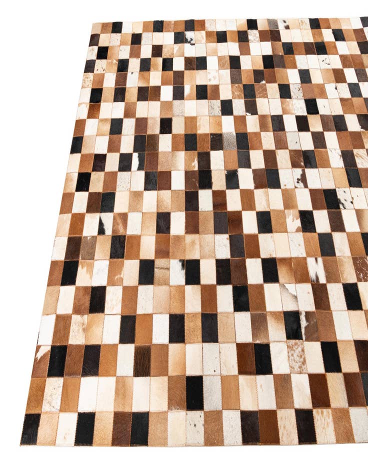 Detail image of  5' x 8' 1 Cowhide Leather Rug