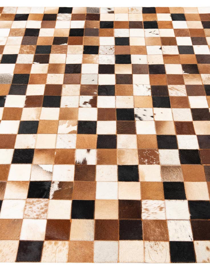 Detail image of  5' x 8' 1 Cowhide Leather Rug