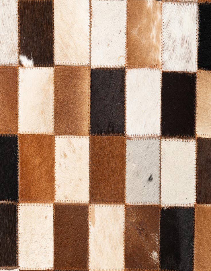 Detail image of  5' x 8' 1 Cowhide Leather Rug