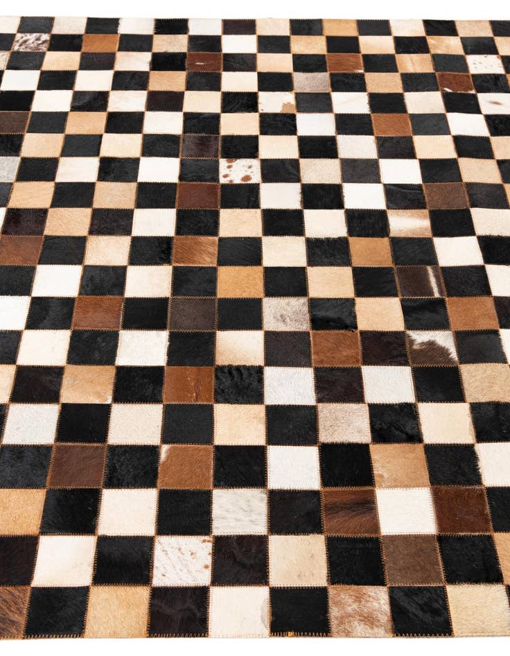 Detail image of  5' x 8' Cowhide Leather Rug