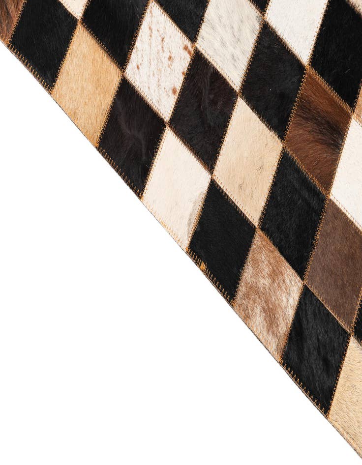 Detail image of  5' x 8' Cowhide Leather Rug