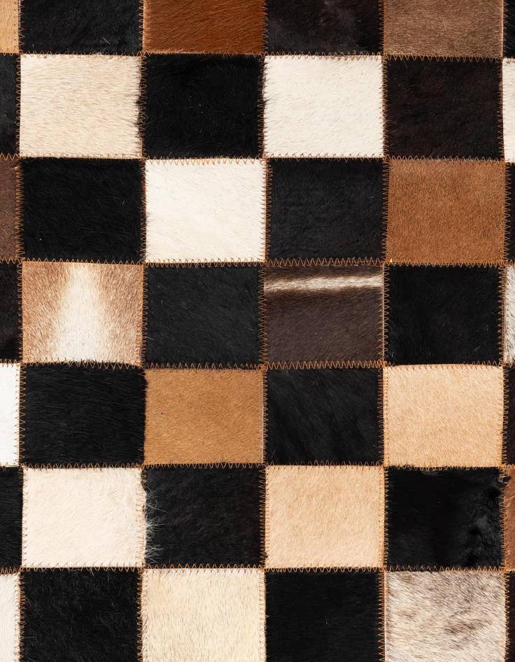 Detail image of  5' x 8' Cowhide Leather Rug