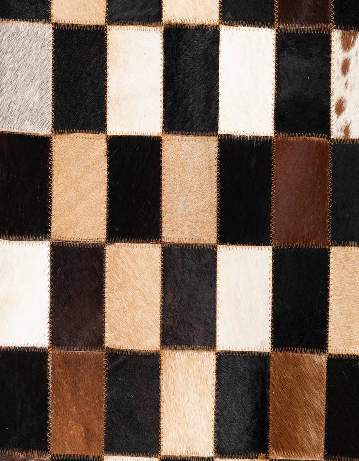 Detail image of  5' x 8' Cowhide Leather Rug