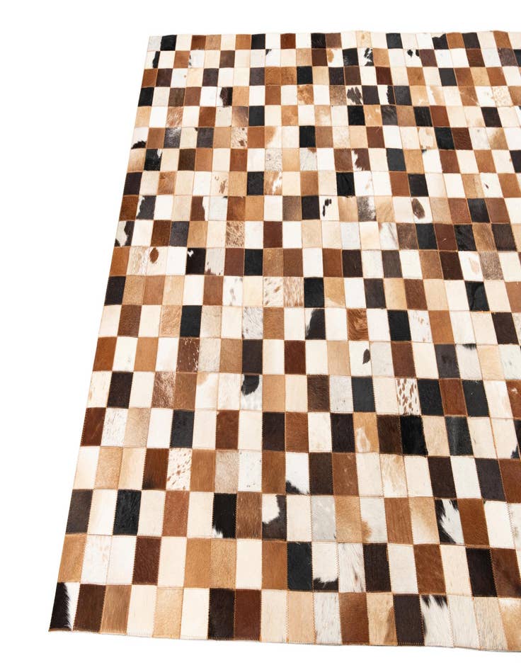 Detail image of  5' x 8' Cowhide Leather Rug