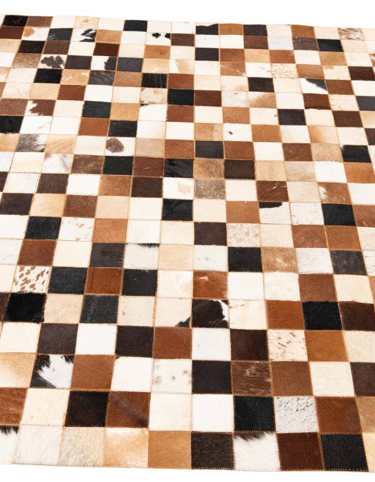 Detail image of  5' x 8' Cowhide Leather Rug