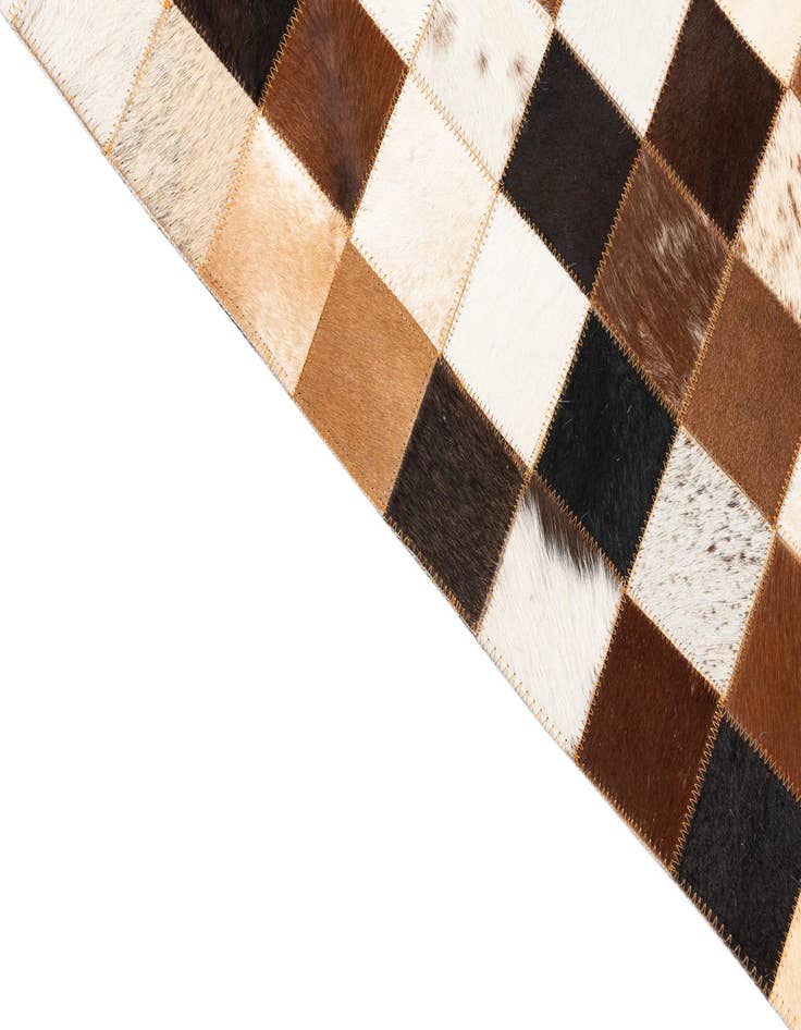 Detail image of  5' x 8' Cowhide Leather Rug