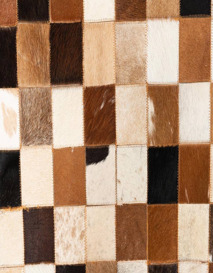 Detail image of  5' x 8' Cowhide Leather Rug
