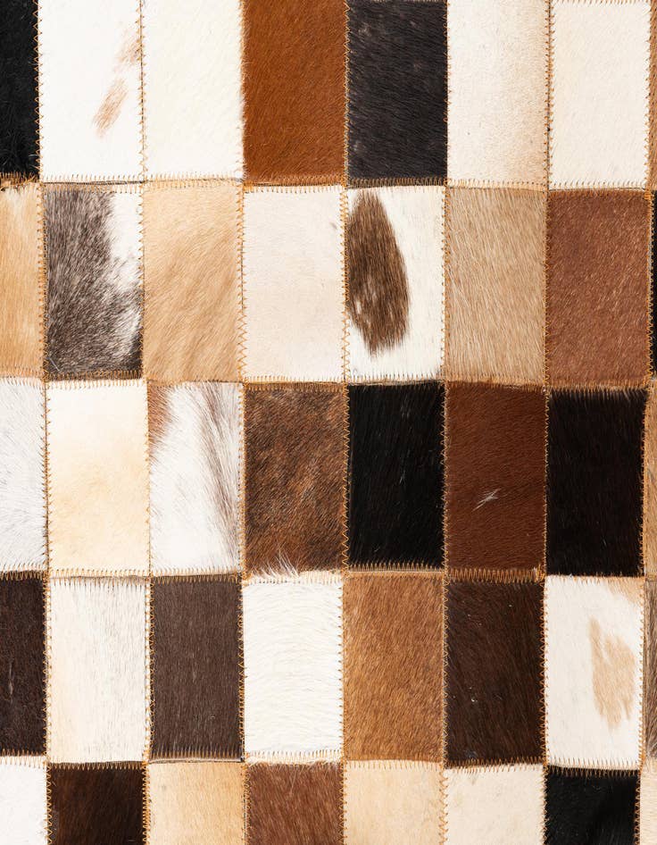 Detail image of  5' x 8' Cowhide Leather Rug