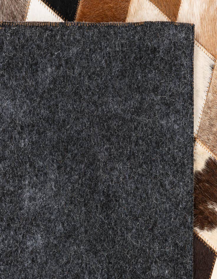 Detail image of  5' x 8' Cowhide Leather Rug