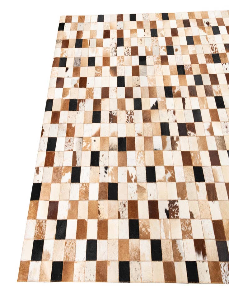 Detail image of  5' x 8' Cowhide Leather Rug