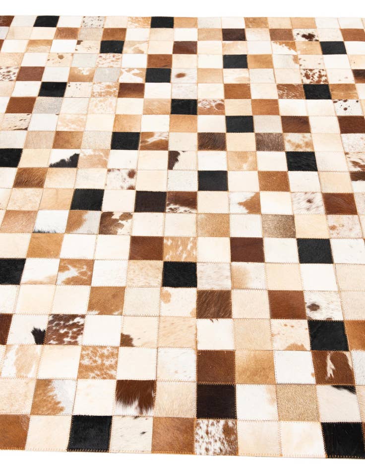 Detail image of  5' x 8' Cowhide Leather Rug