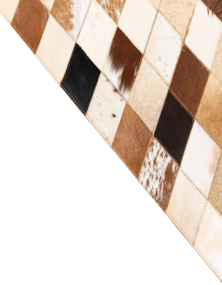 Detail image of  5' x 8' Cowhide Leather Rug