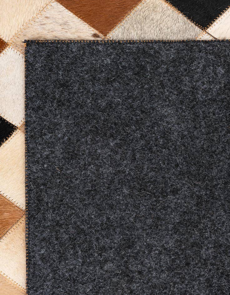 Detail image of  5' x 8' Cowhide Leather Rug