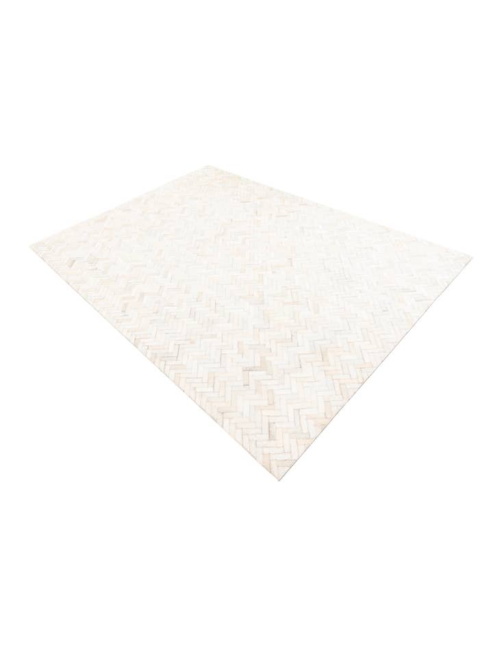 Detail image of  5' 3 x 7' 4 Cowhide Leather Rug