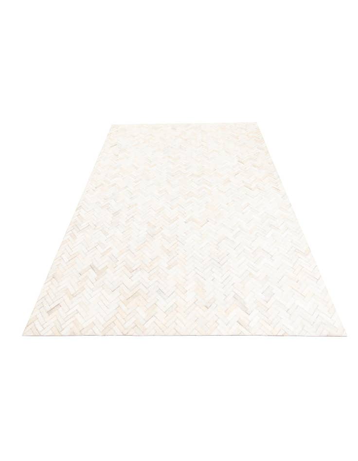 Detail image of  5' 3 x 7' 4 Cowhide Leather Rug