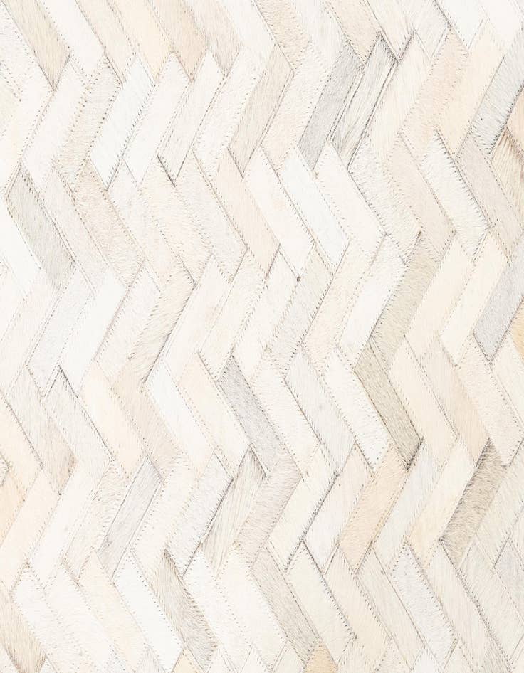 Detail image of  5' 3 x 7' 4 Cowhide Leather Rug