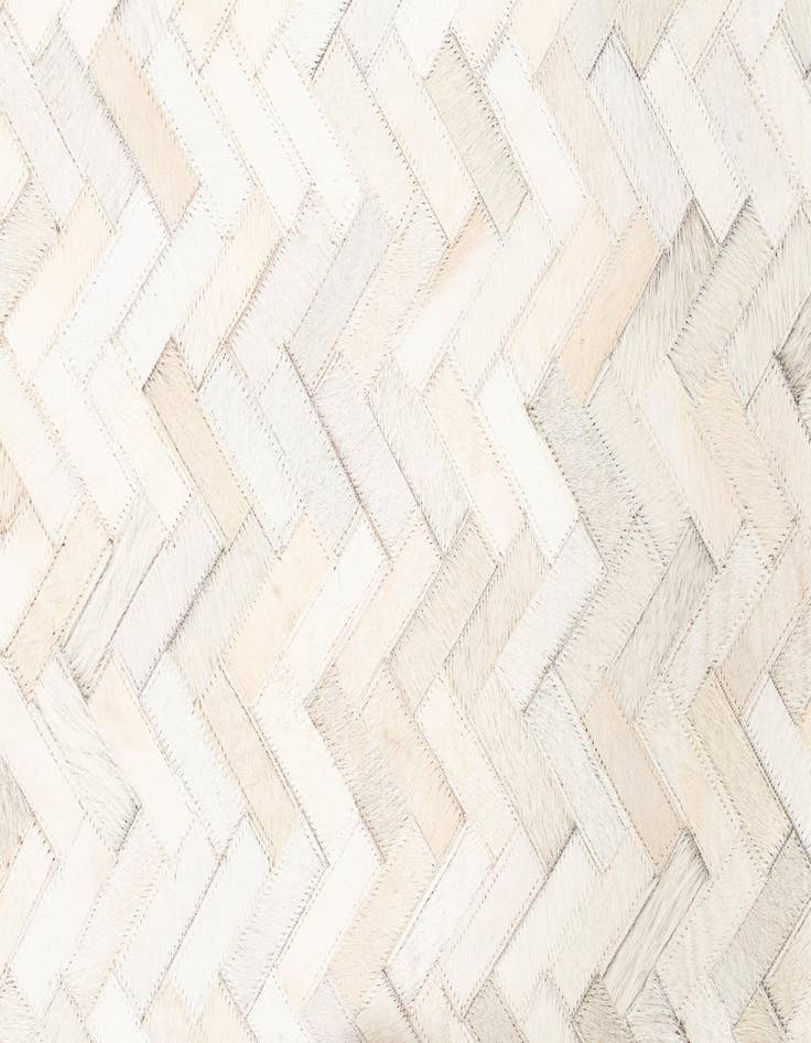 Detail image of  5' 3 x 7' 4 Cowhide Leather Rug