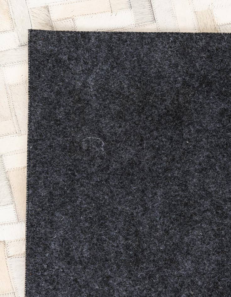 Detail image of  5' 3 x 7' 4 Cowhide Leather Rug