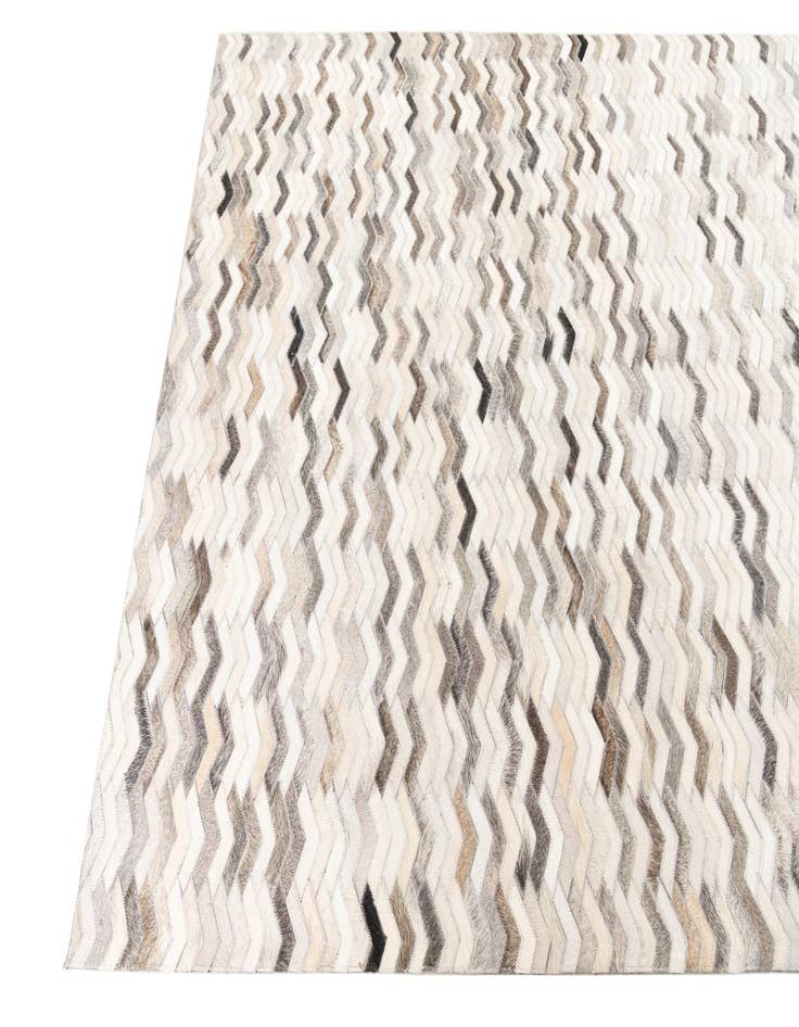 Detail image of  5' 2 x 8' Cowhide Leather Rug