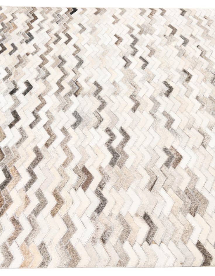 Detail image of  5' 2 x 8' Cowhide Leather Rug