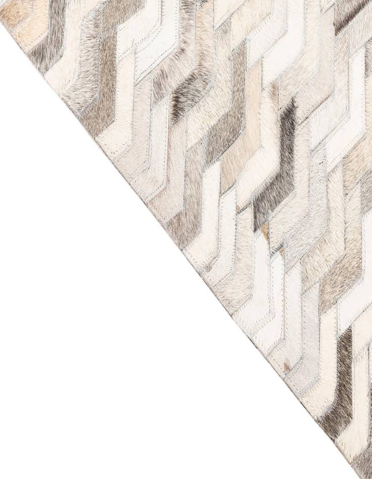 Detail image of  5' 2 x 8' Cowhide Leather Rug