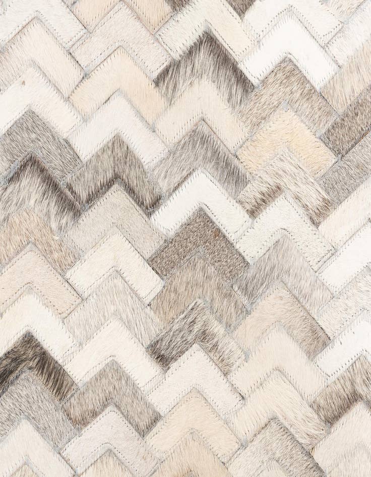 Detail image of  5' 2 x 8' Cowhide Leather Rug