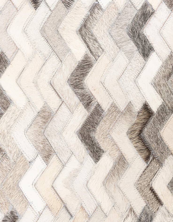 Detail image of  5' 2 x 8' Cowhide Leather Rug