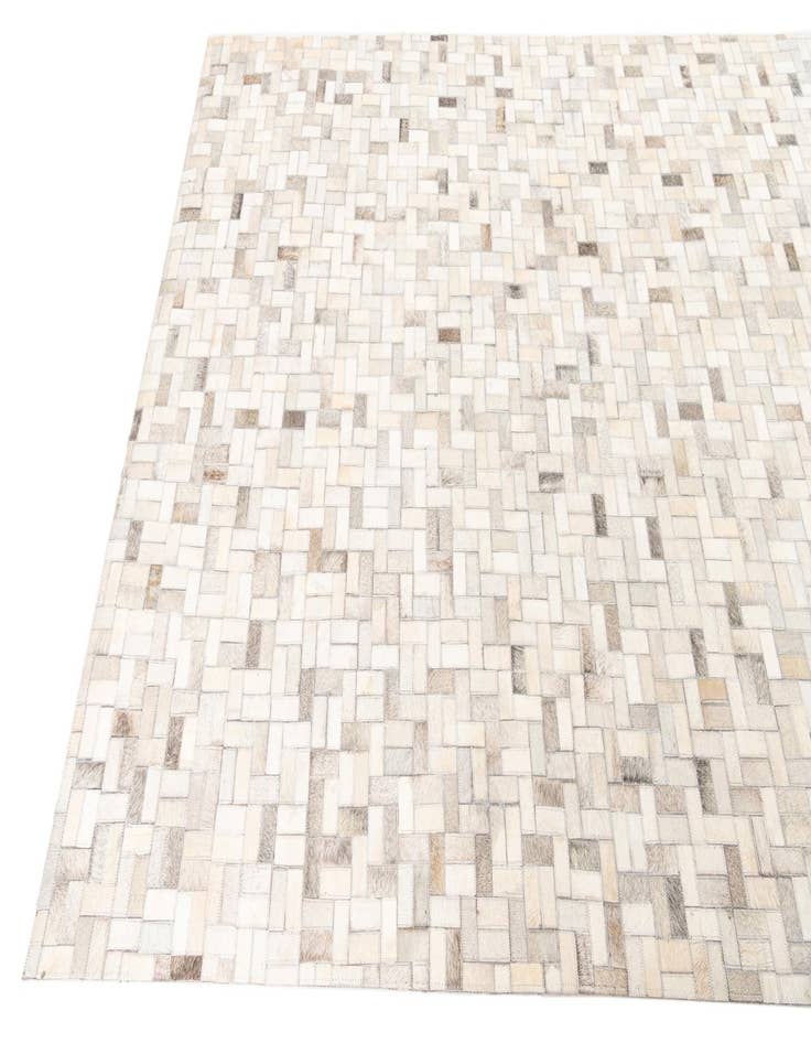 Detail image of  5' 4 x 8' Cowhide Leather Rug