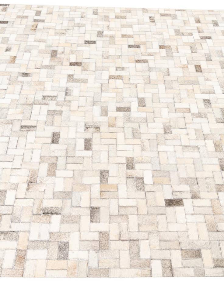 Detail image of  5' 4 x 8' Cowhide Leather Rug