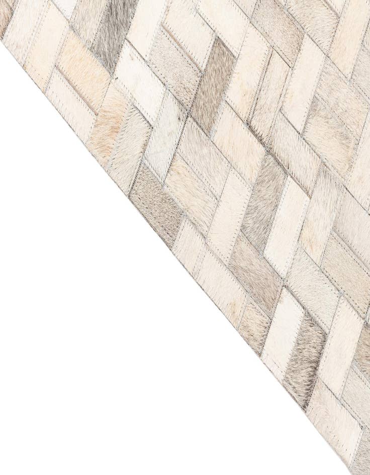 Detail image of  5' 4 x 8' Cowhide Leather Rug