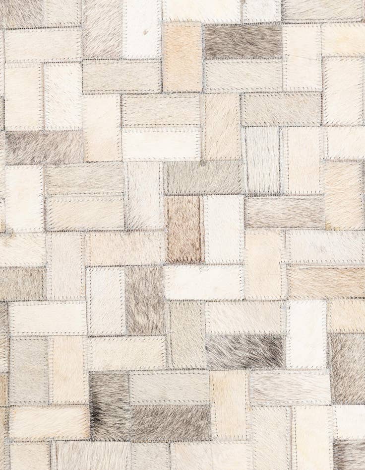 Detail image of  5' 4 x 8' Cowhide Leather Rug