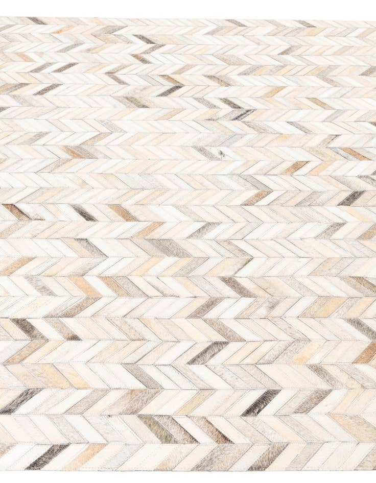 Detail image of  5' x 7' 10 Cowhide Leather Rug