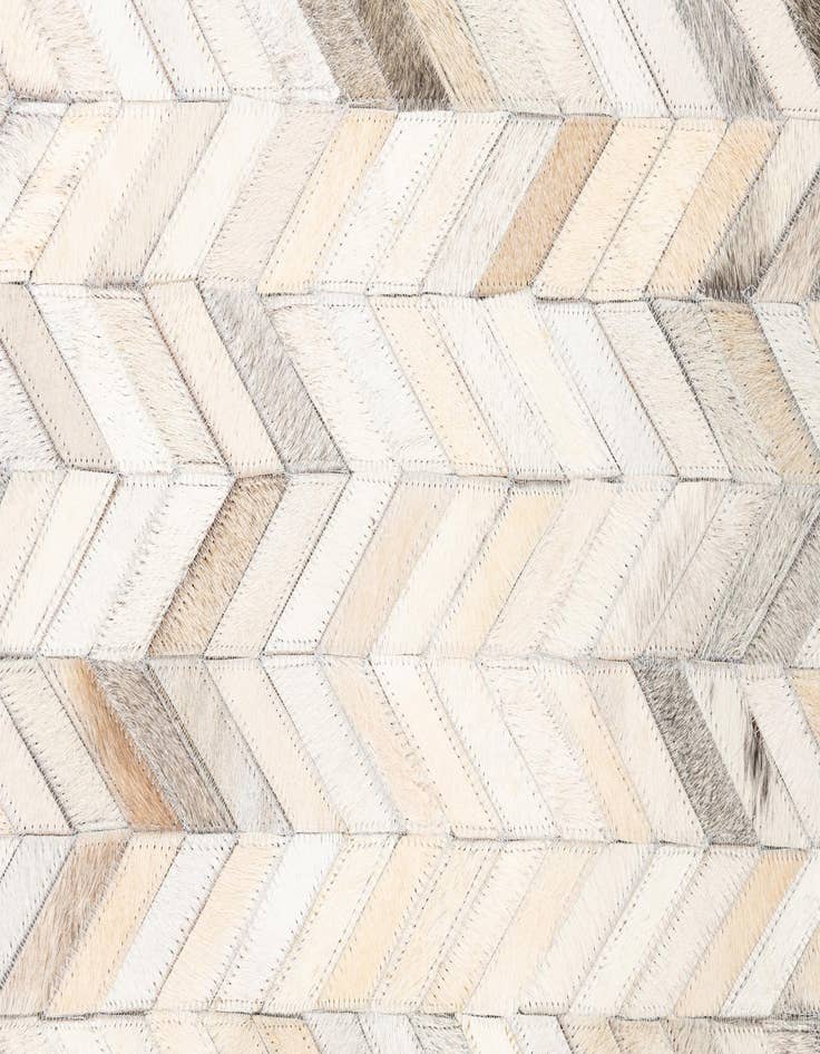 Detail image of  5' x 7' 10 Cowhide Leather Rug