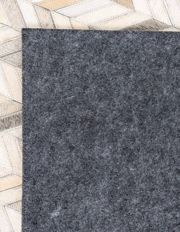 Detail image of  5' x 7' 10 Cowhide Leather Rug