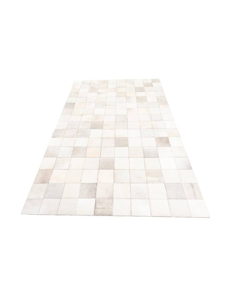 Detail image of  5' x 7' 10 Cowhide Leather Rug