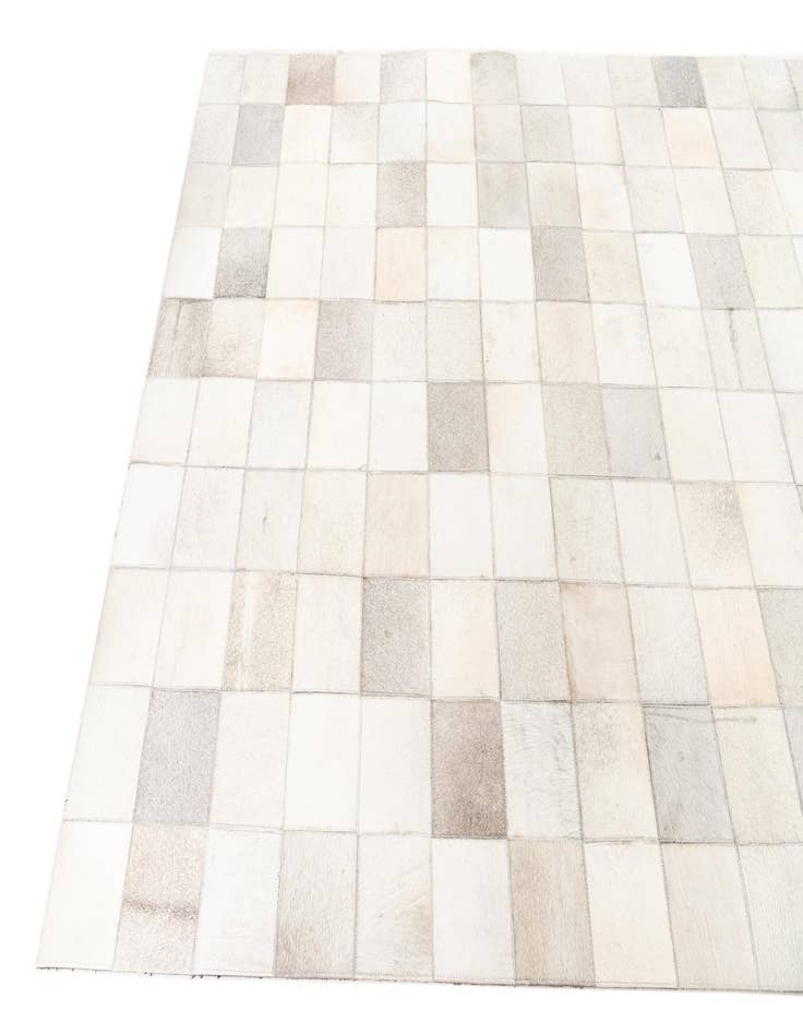 Detail image of  5' x 7' 10 Cowhide Leather Rug