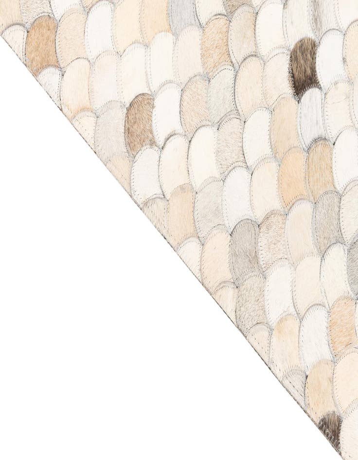 Detail image of  5' 2 x 8' Cowhide Leather Rug