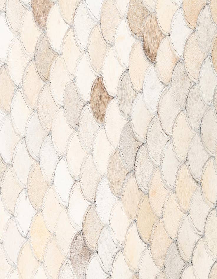 Detail image of  5' 2 x 8' Cowhide Leather Rug