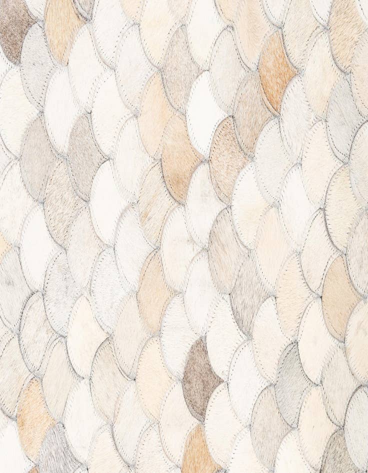 Detail image of  5' 2 x 8' Cowhide Leather Rug