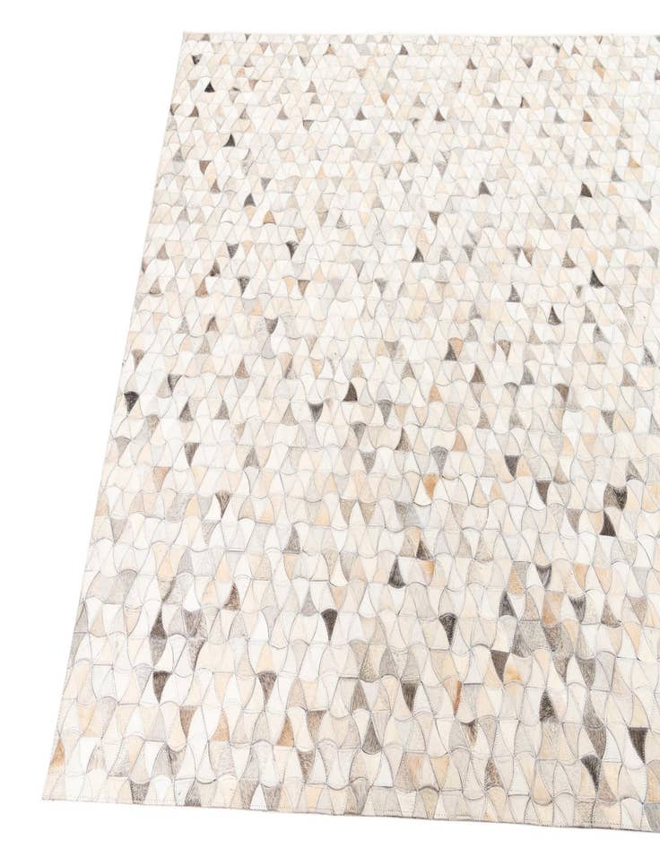 Detail image of  5' 3 x 8' 2 Cowhide Leather Rug