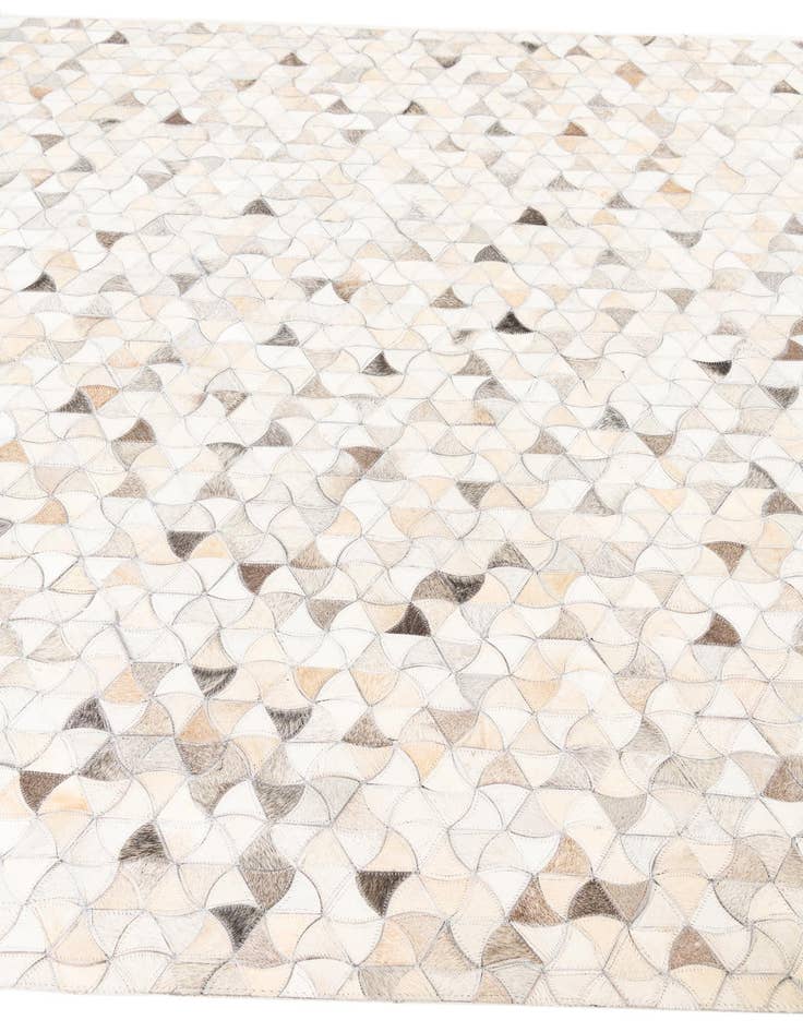 Detail image of  5' 3 x 8' 2 Cowhide Leather Rug