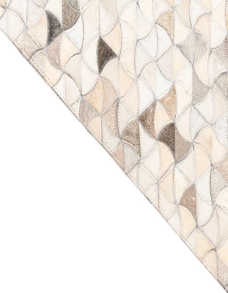 Detail image of  5' 3 x 8' 2 Cowhide Leather Rug