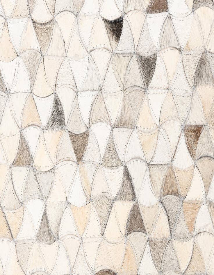 Detail image of  5' 3 x 8' 2 Cowhide Leather Rug